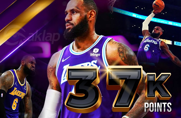 LeBron James becomes the youngest player ever in NBA history to reach 37,000 points