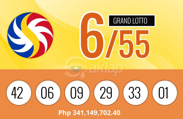Still no winner of Php341,000,000.00 Grand Lotto 6/55