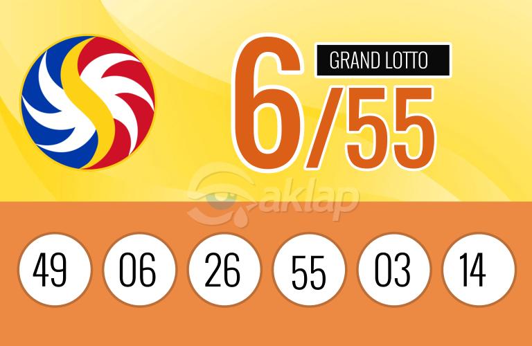 No lucky bettor for Grand Lotto 6/55 Jackpot prize of Php367,534,100.00