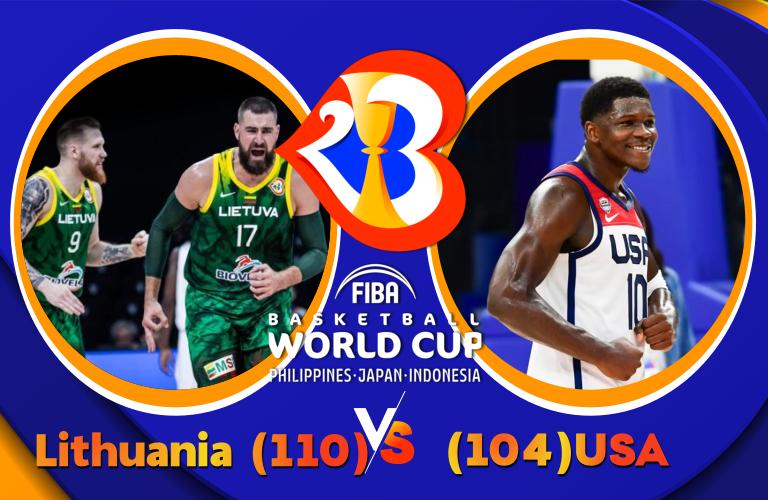 Lithuania upset the heavy favorite USA team in Fiba World Cup