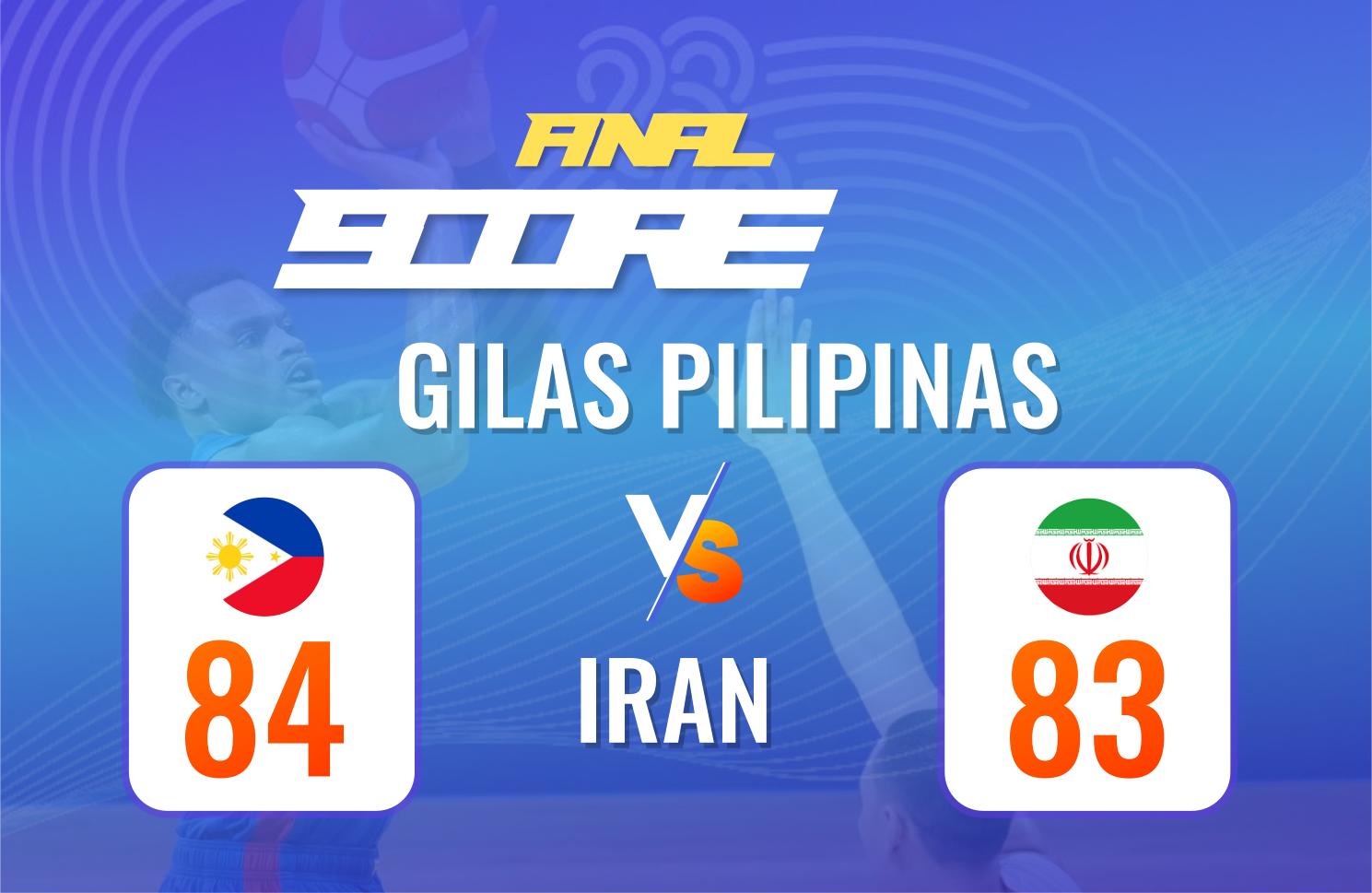 Asian Games 2023 - Philippines survives 4th quarter comeback by Iran